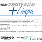 Eventos – CREA GO promove seminário Construção Mais Limpa em Goiânia